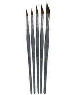 Isomars Fineline Petal Brush Set of 5 for Watercolor, Acrylic & Floral Painting - Isomars