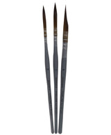 Isomars Fineline Rigger Brush Set of 3 for Watercolor & Long Stroke Painting - Isomars