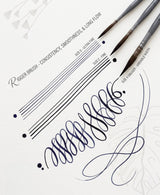Isomars Fineline Rigger Brush Set of 3 for Watercolor & Long Stroke Painting - Isomars