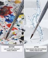 Isomars Fineline Spotter Brush Set of 7 for Miniature Painting & Fine Detailing - Isomars