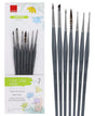Isomars Fineline Spotter Brush Set of 7 for Miniature Painting & Fine Detailing - Isomars