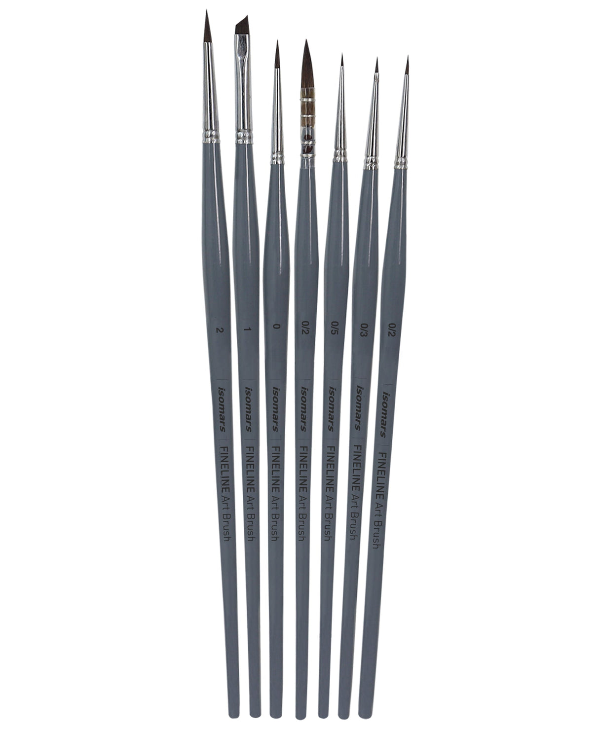 Isomars Fineline Spotter Brush Set of 7 for Miniature Painting & Fine Detailing - Isomars