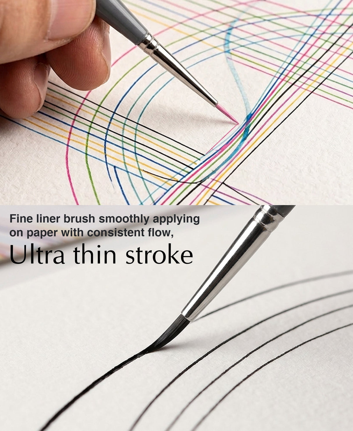 Isomars Fineline Ultra Mini Detail Brush Set of 5 for Miniature Painting & Fine Detailing - Isomars