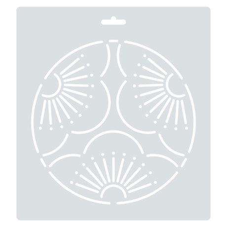 Isomars Floral Mandala Design Template Stencil for Art & Craft10111C - Isomars