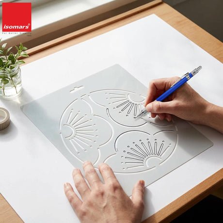 Isomars Floral Mandala Design Template Stencil for Art & Craft10111C - Isomars