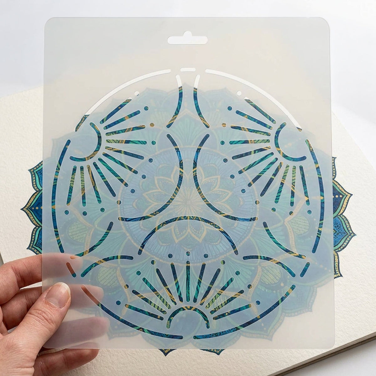 Isomars Floral Mandala Design Template Stencil for Art & Craft10111C - Isomars