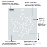 Isomars Floral Quilting Design Template Stencil for Art & Drafting 10125 - Isomars