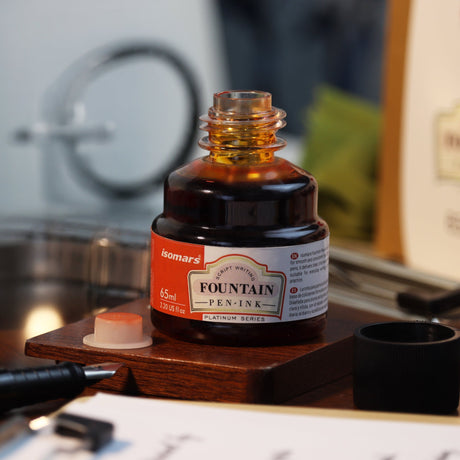 Isomars Fountain Pen Ink Set of 10 Colors, 65ml Each Bottle, Quick Drying, Non-Clogging Formula, Smooth Ink Flow, Vibrant Archival Inks for Fountain Pens, Calligraphy & Writing - Isomars