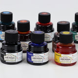 Isomars Fountain Pen Ink Set of 10 Colors, 65ml Each Bottle, Quick Drying, Non-Clogging Formula, Smooth Ink Flow, Vibrant Archival Inks for Fountain Pens, Calligraphy & Writing - Isomars