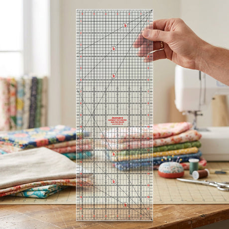 Isomars Garment Patchwork Quilting Ruler 18 Inch Acrylic - Isomars