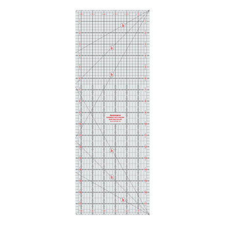 Isomars Garment Patchwork Quilting Ruler 18 Inch Acrylic - Isomars
