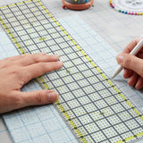 Isomars Garment Patchwork Quilting Ruler 6 x 24 Inch | 3mm Acrylic - Isomars