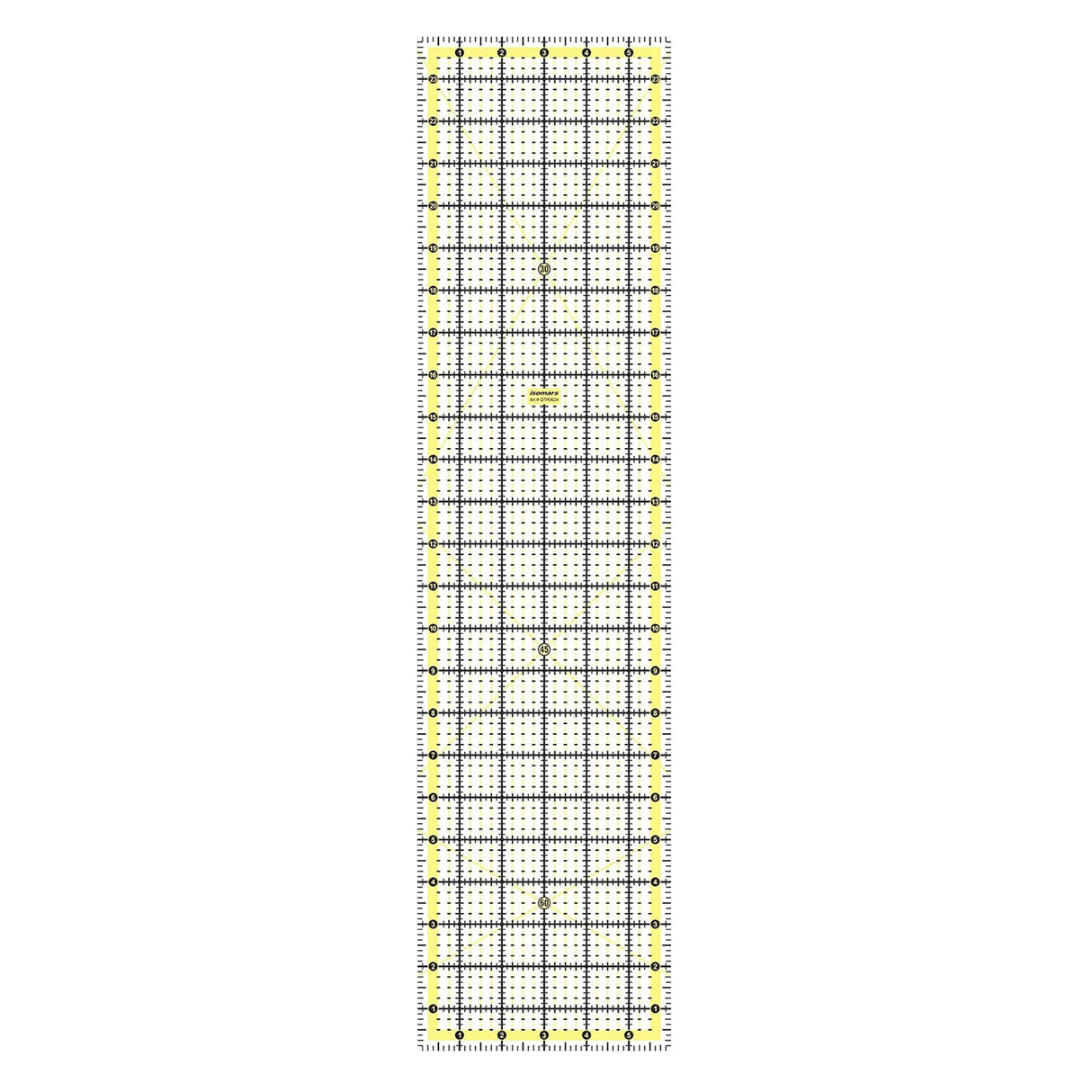 Isomars Garment Patchwork Quilting Ruler 6 x 24 Inch | 3mm Acrylic - Isomars