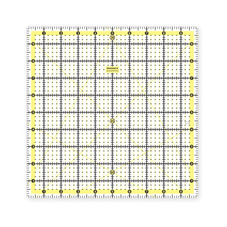 Isomars Garment Quilting Ruler 10 x 10 Inch | 3mm Clear Acrylic - Isomars