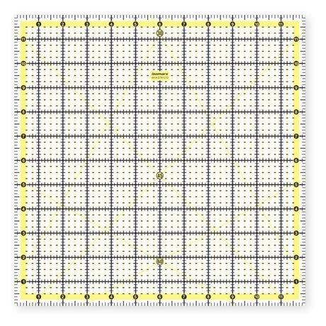 Isomars Garment Quilting Ruler 12 x 12 Inch - Isomars