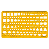 Isomars Gemstone Design Template Stencil for Jewellery Sketching - Isomars
