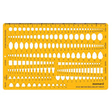 Isomars Gemstone Jewellery Design Template Art 1889 Drafting Stencil - Isomars
