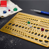Isomars Gemstone Template Stencil for Jewellery Design & Stone Sizing - Isomars