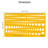 Isomars Gemstone Template Stencil for Jewellery Design & Stone Sizing - Isomars