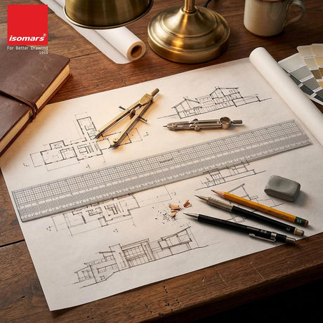 Isomars Gridding Ruler Scale 18 Inch | Tailoring & Pattern Making - Isomars