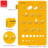Isomars Half Round Ring Jewellery Design Template for Ring Sketching - Isomars