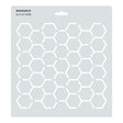Isomars Hexagon Pattern Template Stencil for Art & Design 10098 - Isomars