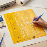 Isomars Human Figure Female Template No. 2 Drawing Stencil - Isomars