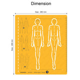 Isomars Human Figure Female Template No. 2 Drawing Stencil - Isomars
