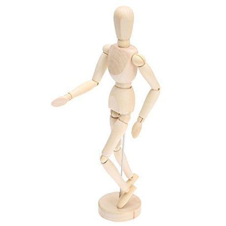 Isomars Human Manikin - Male 12 inch Wooden Human Mannequins for Art,Body Drawing Male - Isomars