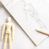 Isomars Human Manikin - Male 8 inch Wooden Human Mannequins for Art,Body Drawing Male - Isomars