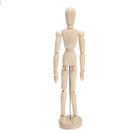 Isomars Human Manikin - Male 8 inch Wooden Human Mannequins for Art,Body Drawing Male - Isomars