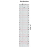 Isomars Imperial Design Quilting Ruler 6 x 24 Inch | Clear Acrylic - Isomars