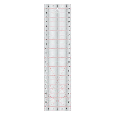 Isomars Imperial Design Quilting Ruler 6 x 24 Inch | Clear Acrylic - Isomars
