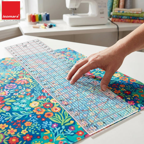 Isomars Imperial Design Quilting Ruler 6 x 24 Inch | Clear Acrylic - Isomars