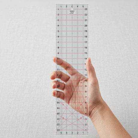 Isomars Imperial Design Quilting Ruler 6 x 24 Inch | Clear Acrylic - Isomars