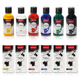 Isomars India Waterproof Drawing Ink, 100ml x 6 Colours, Fadeproof, Non-Toxic, Professional Art Supplies - Isomars