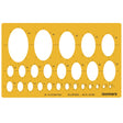Isomars Isometric Ellipse Shapes Template 35°16' (Art No. 1510E) | Technical Drawing Stencil with 2-50mm Ellipses | Engineering, Architecture, Drafting & Design Tool - Isomars