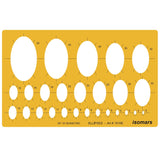 Isomars Isometric Ellipse Shapes Template 35°16' (Art No. 1510E) | Technical Drawing Stencil with 2-50mm Ellipses | Engineering, Architecture, Drafting & Design Tool - Isomars