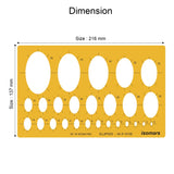 Isomars Isometric Ellipse Shapes Template 35°16' (Art No. 1510E) | Technical Drawing Stencil with 2-50mm Ellipses | Engineering, Architecture, Drafting & Design Tool - Isomars