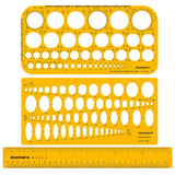 Isomars Jewellery Design Drawing & Drafting Template with 0.5mm Mechanical Pencil - Isomars
