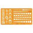 Isomars Jewellery Design Template – Gemstone Shape Drawing Stencil - Isomars