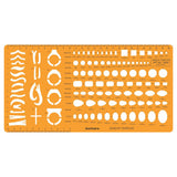 Isomars Jewellery Design Template – Gemstone Shape Drawing Stencil - Isomars