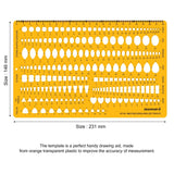 Isomars Jewellery Design Template Set of 2 – Gemstone Shape Stencils - Isomars