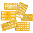 Isomars Jewellery Design Templates Set of 6 | Professional Stencils - Isomars