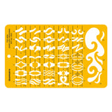 Isomars Jewellery Top View Design Template Stencil Art No. 2020 - Isomars
