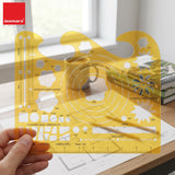 Isomars Landscape Design Template Stencil Scale 1:50 for Drafting - Isomars