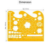 Isomars Landscape Design Template Stencil Scale 1:50 for Drafting - Isomars