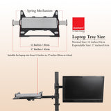 Isomars Laptop and Monitor Table Stand - Adjustable Height & Angles and Sides (Laptop & Monitor Mount) - Isomars