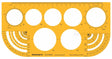 Isomars Large Circle Drafting Template with Protractor & Radius Guide - Isomars