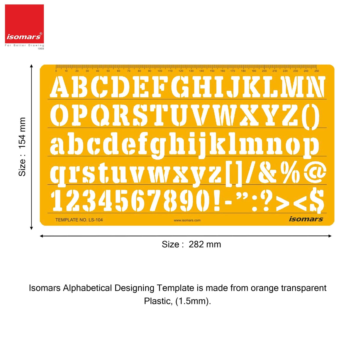 Isomars Letter Stencil Combo Set – Italic & Standard Alphabet Templates with Uppercase, Lowercase, Numbers & Symbols, Reusable Drawing, Craft, Sign Making & DIY Lettering Stencils - Isomars